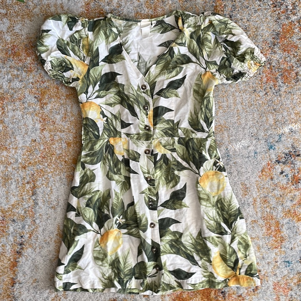 H&M Puffy Sleeve Mini Dress